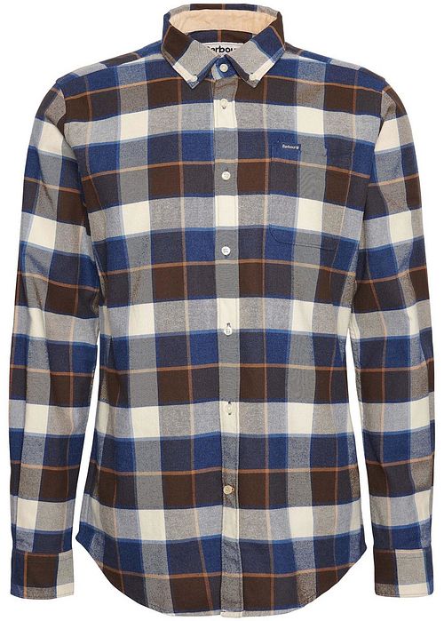 Barbour Valley Shirt Checkered Brown Blue Product
