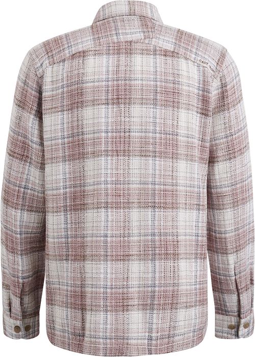 Cast Iron Overshirt Ruit Roze Product / Achterkant