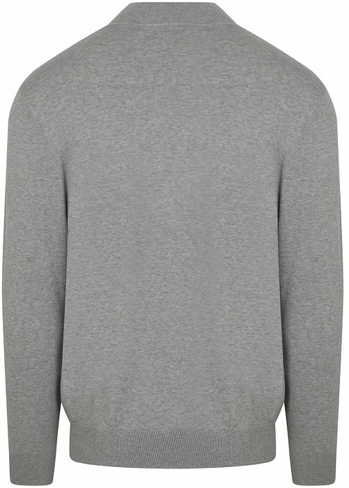 Jersey Half Zip Luxury de Profuomo en gris Product / Achterkant