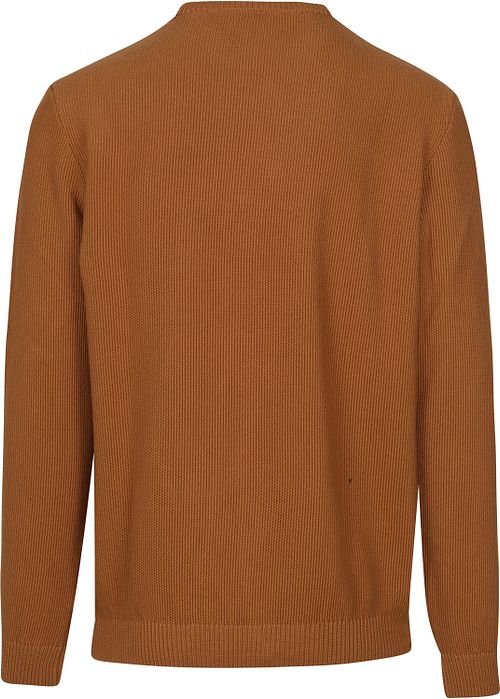 KnowledgeCotton Apparel Sweater Bruin Product / Achterkant