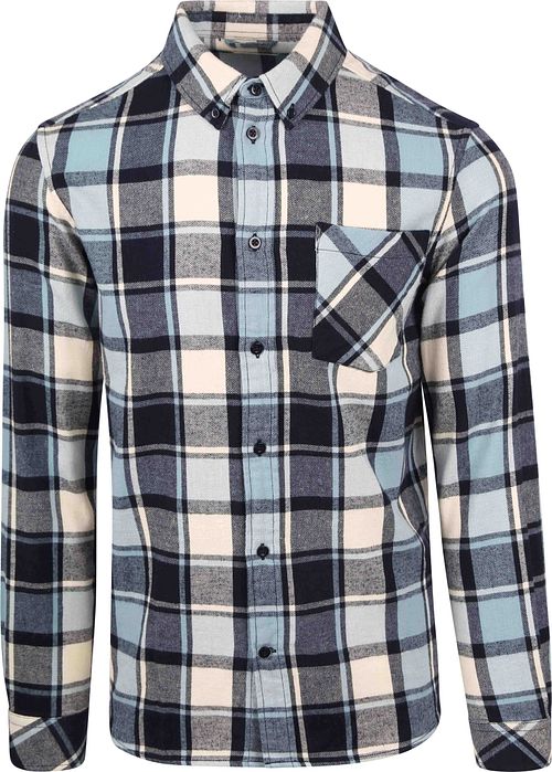 KnowledgeCotton Apparel ternet skjorte, lyseblå Product