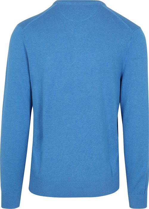 Maglione con scollo a V McGregor blu mare Product / Achterkant