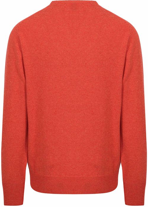 William Lockie Jersey de lana de cordero con cuello de pico Inferno Product / Achterkant