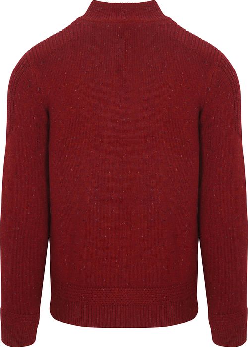 NZA Pullover Mocker Conor Melange Kirsebær Rød Product / Achterkant