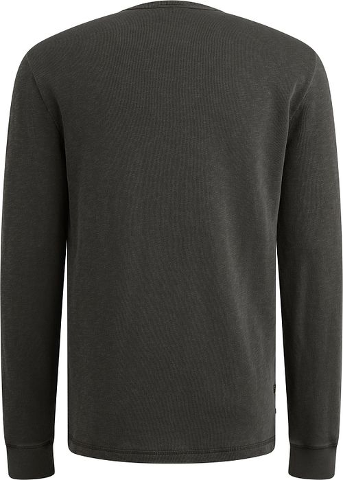 PME Legend Longsleeve T-Shirt Buttons Beluga Product / Achterkant