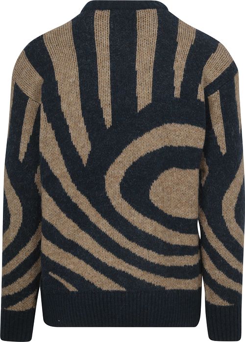 Scotch and Soda Sweater Waves Navy Product / Achterkant
