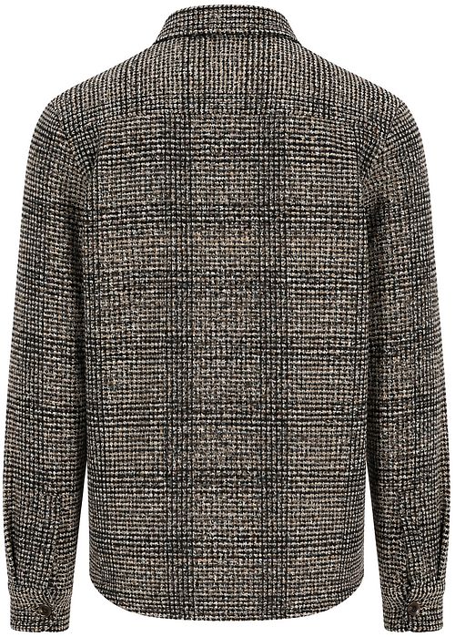 Suitable Overshirt Wool blend Check Beige