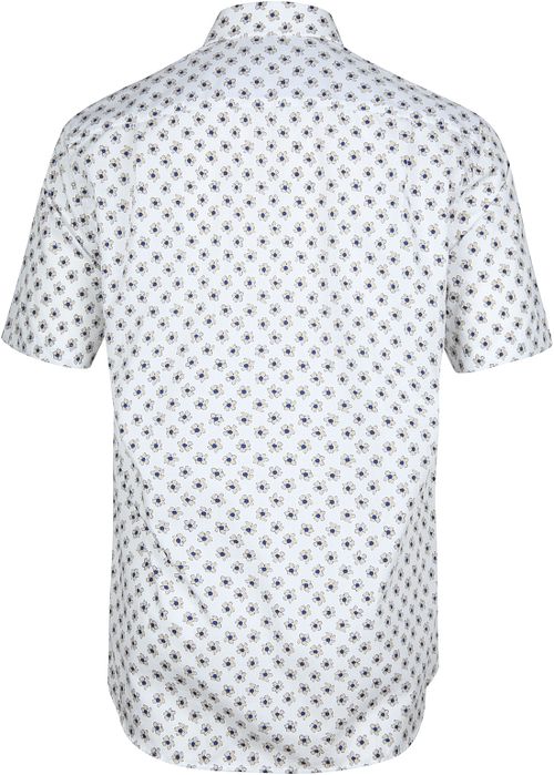 Suitable Cas Hemd Blumen Weiß Product / Achterkant