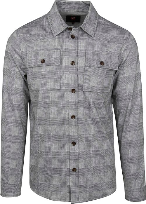 Suitable Liv Overshirt de cuadros gris Product