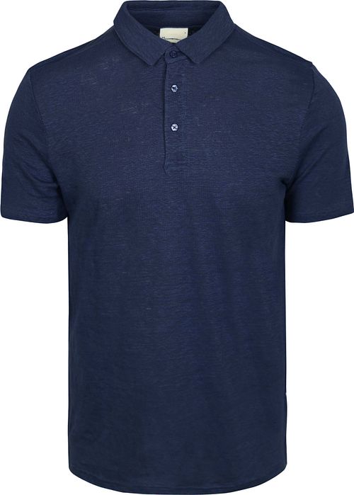 Viden Polo Regular i Navy i Linned Product