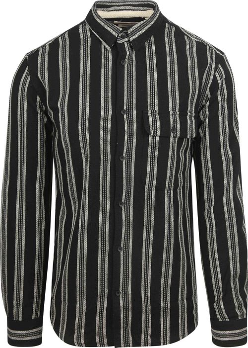 Anerkjendt Camicia Leif Structure Stripe Antracite Product