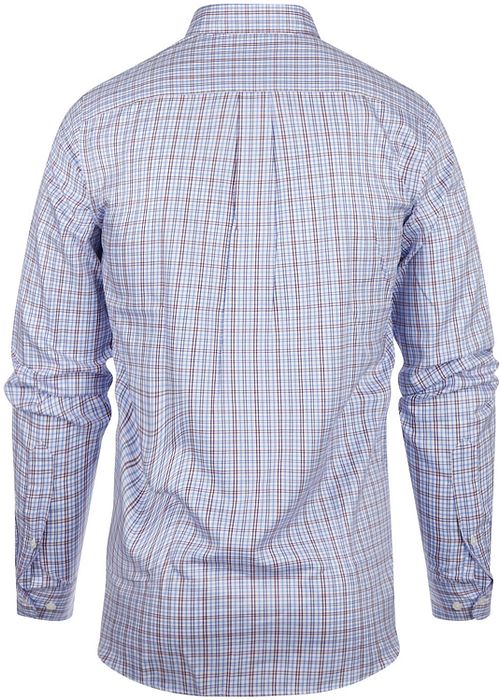 Camisa de cuadros Steppin' Out azul y rojo Product / Achterkant