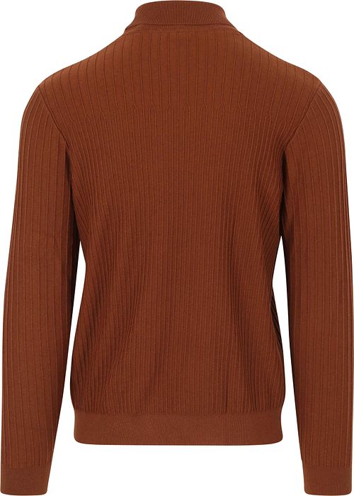 Blue Industry Rollkragenpullover Mix Wolle KBIW21 Braun Product / Achterkant