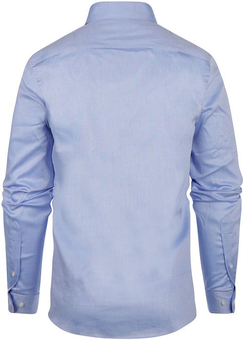 Steppin' Out Hemd Slim-Fit Dobby Lichtblauw Product / Achterkant