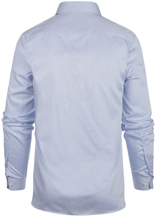 Steppin' Out Overhemd Slim-Fit Herringbone Lichtblauw Product / Achterkant