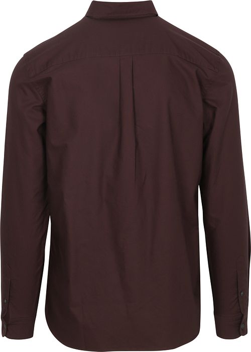 Lyle & Scott Skjorte Almindelig Oxford Bordeaux Product / Achterkant