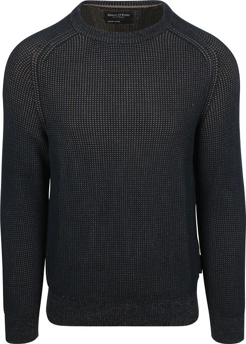Marc O'Polo genser Structured Bi-Farget Marineblå Product