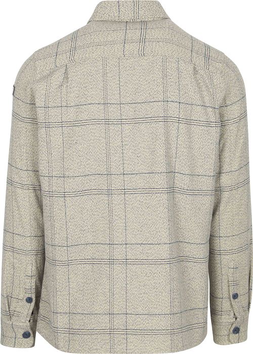 NZA Overshirt Atlas Tenax Check Blauw Product / Achterkant