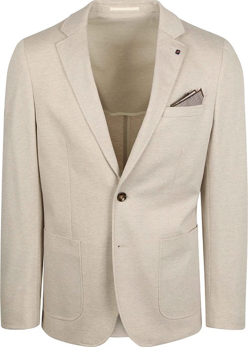 Suitable Jakkesæt med ansigtsprint Sand Product