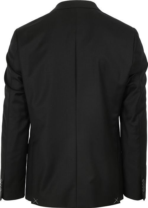 Suitable Kostuum Wol Uni Zwart Product / Achterkant