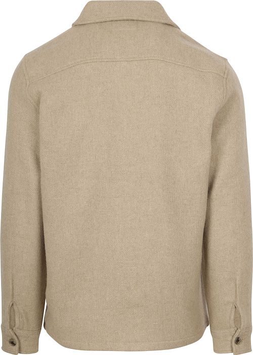 Suitable Sobrecamisa Lana Beige Product / Achterkant