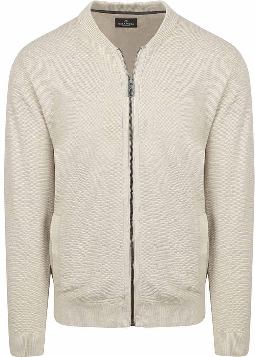 Casa Moda Vest Zip Struktur Ecru Product