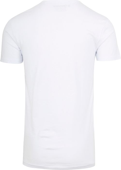 Garage Stretch Basic White O-Neck Product / Achterkant