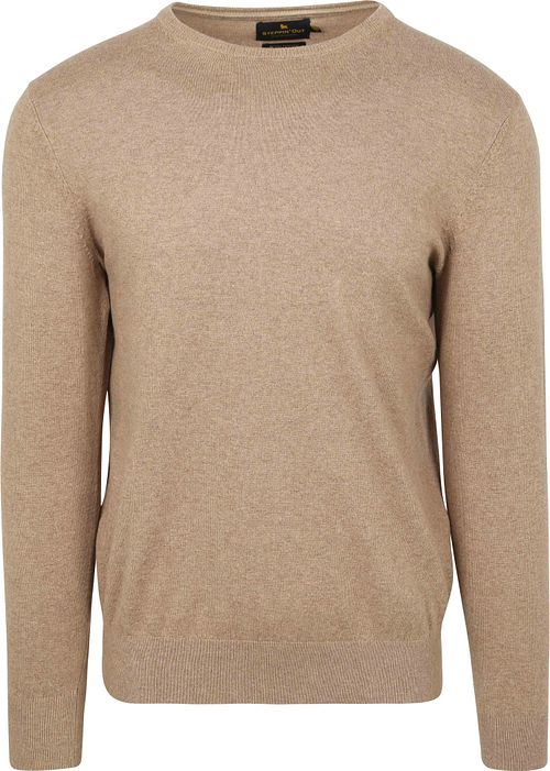 Jersey Steppin' Out de algodón y cachemir en color camel Product