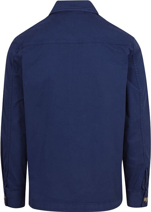 King Essentials Den Benjamin Overshirt Blå Product / Achterkant