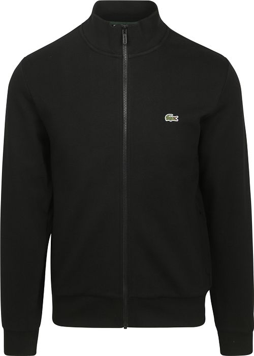 Lacoste Sweatjakke med hel lynlås Sort Product