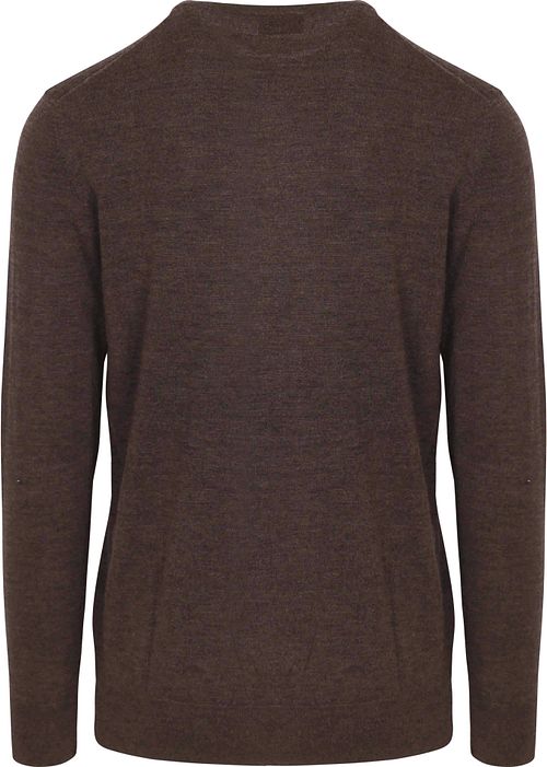 Profuomo Pull-over Laine Merinos Marron Product / Achterkant