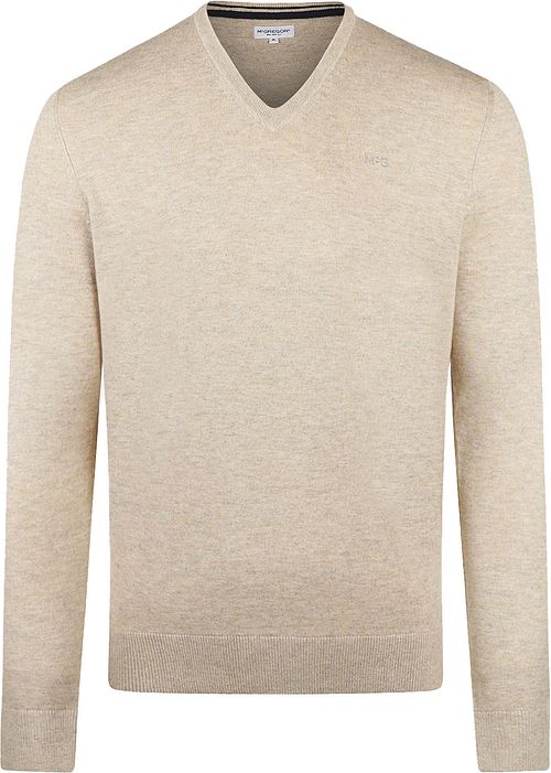McGregor maglione in misto merino con scollo a V color sabbia Product