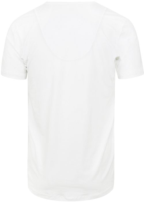 Mey Dry Cotton T-shirt z dekoltem V biały 2-pack Product / Achterkant