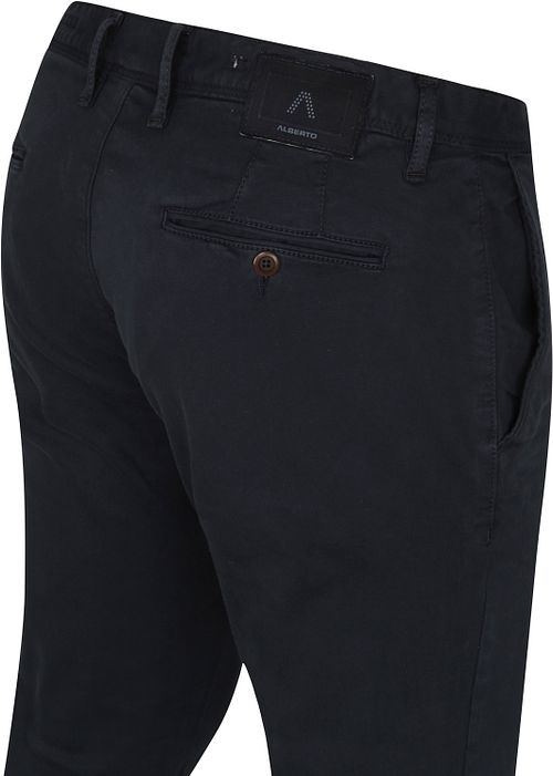 Alberto Rob Stretch Chino granatowe Model / Voorkant