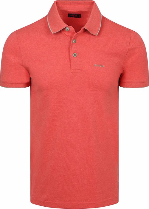 NZA Henley Piqué Polo Rød Product