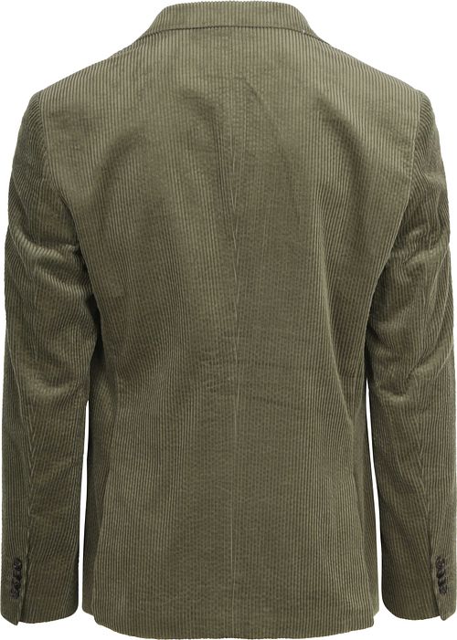 Passande Colbert i Corduroy Grön Product / Achterkant