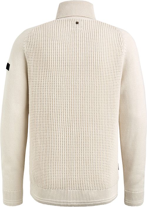 PME Legend Knitted Coltrui Ecru Product / Achterkant
