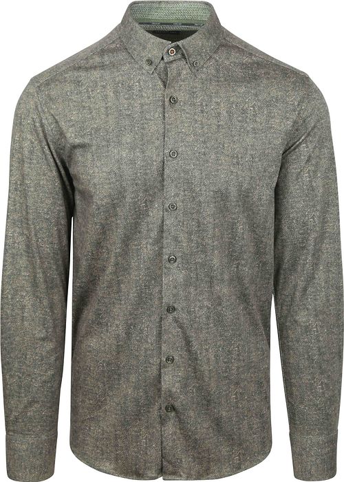 State Of Art Hemd Jersey Herringbone Grün Product