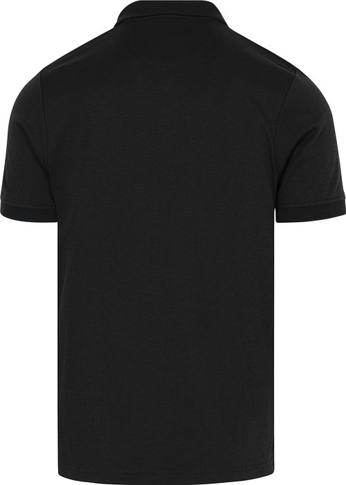 Suitable Boris Poloshirt Zwart Product / Achterkant