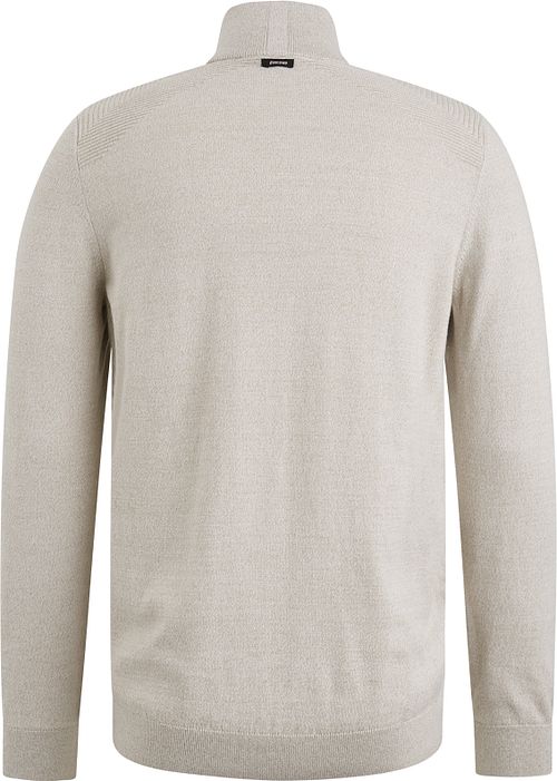 Vanguard Trui Half Zip Melange Ecru Product