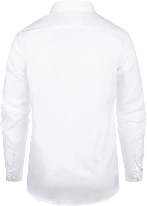 Steppin' Out Overhemd Twill Wit Product / Achterkant