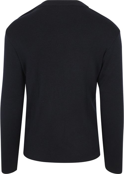 Armor-Lux Marin Goulenez Tröja Merinoull Marinblå Product / Achterkant