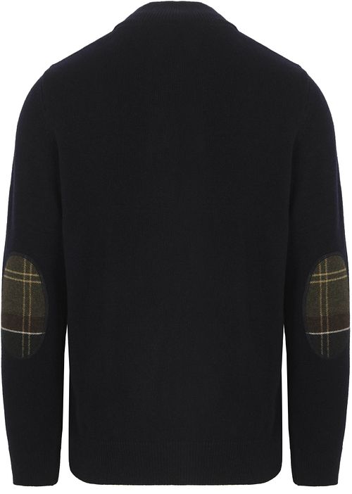 Barbour Half Zip Pullover Wool Navy Product / Achterkant