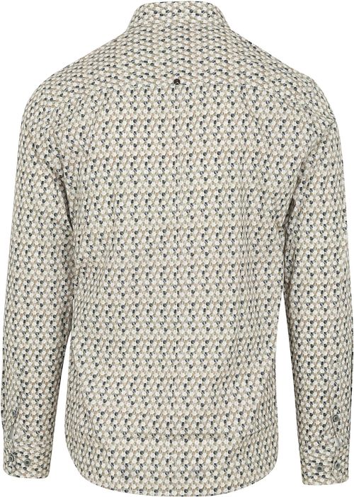 Camisa con estampado No Excess verde Product / Achterkant
