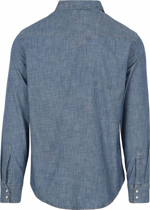Camisa Western Barstow de Levi's en azul medio Product / Achterkant