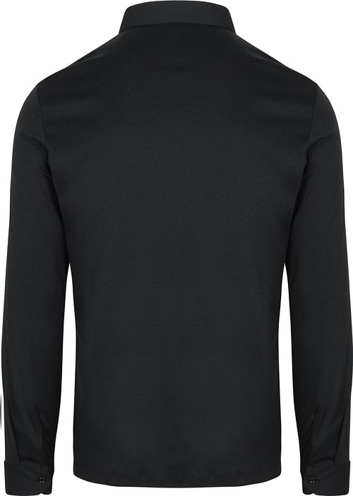 Desoto Longsleeve Polo Essential czarne Product / Achterkant