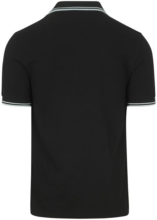 Fred Perry Polo Twin Tipped M3600 Svart Product / Achterkant