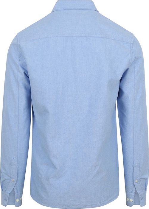 KnowledgeCotton Apparel Skjorte Meleret Lyseblå Product / Achterkant