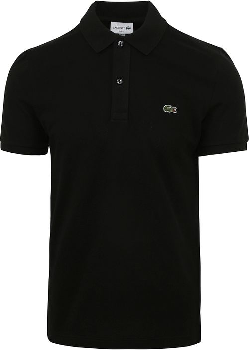 Lacoste piqué-sort polo i sort Product