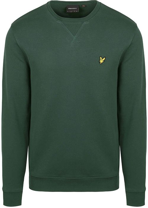 Lyle & Scott Sweater Argyle Teal Mørkegrøn Product